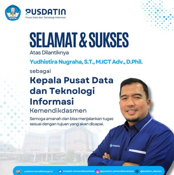 Selamat atas dilantiknya Yudhistira Nugraha, S.T., M.ICT Adv - (Ada 0 foto)